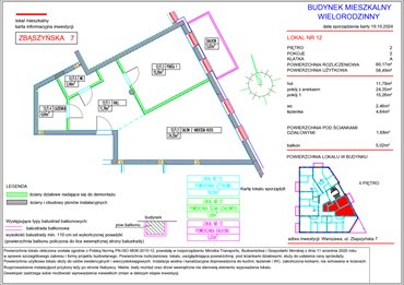 rzut mieszkanie na sprzedaż 58m2 mieszkanie Warszawa, Włochy, ul. Zbąszyńska 7