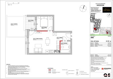 rzut mieszkanie na sprzedaż 38m2 mieszkanie Warszawa, Ursus, ul. Gierdziejewskiego 23