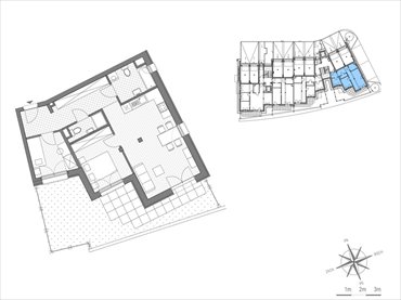 rzut mieszkanie na sprzedaż 63m2 mieszkanie Kraków, Bronowice Wielkie, ul.Stawowa 246