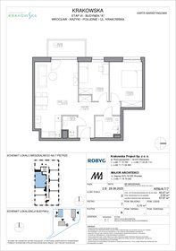 rzut mieszkanie na sprzedaż 66m2 mieszkanie Wrocław, Krzyki, Krakowska 112