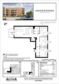 rzut mieszkanie na sprzedaż 75m2 mieszkanie Pruszcz Gdański, Bajki