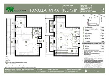 rzut mieszkanie na sprzedaż 106m2 mieszkanie Warszawa, Ursus, Ryżowa