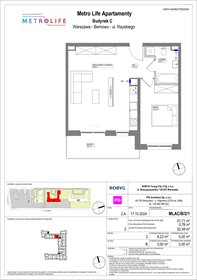 rzut mieszkanie na sprzedaż 52m2 mieszkanie Warszawa, Bemowo, Rayskiego