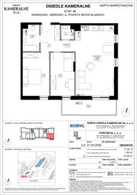 rzut mieszkanie na sprzedaż 72m2 mieszkanie Warszawa, Powstańców Śląskich