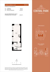 rzut mieszkanie na sprzedaż 34m2 mieszkanie Świdnica, Lipowa 14