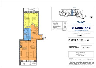 rzut mieszkanie na sprzedaż 91m2 mieszkanie Mińsk Mazowiecki, Wyszyńskiego 1