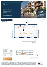 rzut mieszkanie na sprzedaż 51m2 mieszkanie Wrocław, Fabryczna, Łomnicka
