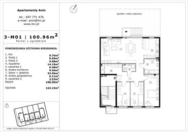 rzut mieszkanie na sprzedaż 101m2 mieszkanie Warszawa, Wawer Anin, Rzeźbiarska 58