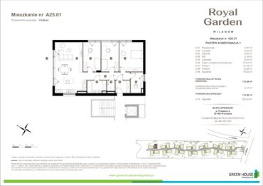 rzut mieszkanie na sprzedaż 110m2 mieszkanie Warszawa, Zdrowa 2