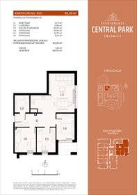 rzut mieszkanie na sprzedaż 82m2 mieszkanie Świdnica, Lipowa 14