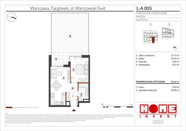 rzut mieszkanie na sprzedaż 39m2 mieszkanie Warszawa, Targówek, ul. Warszawski Świt