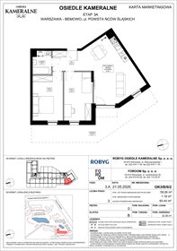 rzut mieszkanie na sprzedaż 59m2 mieszkanie Warszawa, Powstańców Śląskich