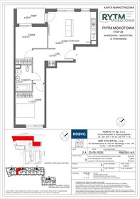 rzut mieszkanie na sprzedaż 55m2 mieszkanie Warszawa, Mokotów, Antoniewska 3B