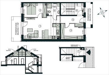 rzut mieszkanie na sprzedaż 55m2 mieszkanie Pogórze, Feliksa Dorsza