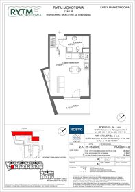 rzut mieszkanie na sprzedaż 29m2 mieszkanie Warszawa, Mokotów, Antoniewska 3B