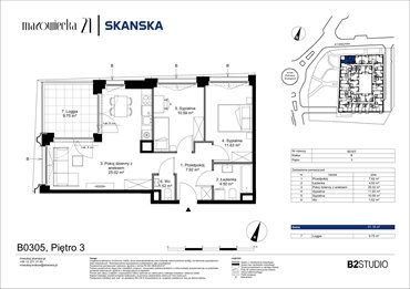 rzut mieszkanie na sprzedaż 61m2 mieszkanie Kraków, Krowodrza, ul. Mazowiecka 21