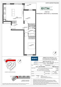 rzut mieszkanie na sprzedaż 62m2 mieszkanie Warszawa, Mokotów, Antoniewska 3B
