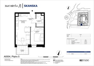 rzut mieszkanie na sprzedaż 36m2 mieszkanie Kraków, Krowodrza, ul. Mazowiecka 21