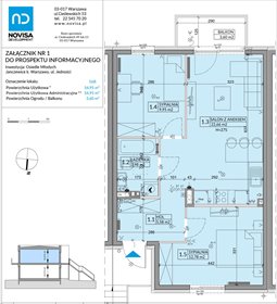rzut mieszkanie na sprzedaż 55m2 mieszkanie Janczewice, Jedności