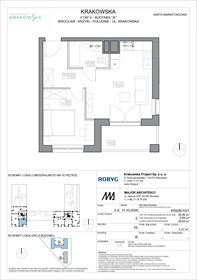 rzut mieszkanie na sprzedaż 39m2 mieszkanie Wrocław, Krzyki, Krakowska 112