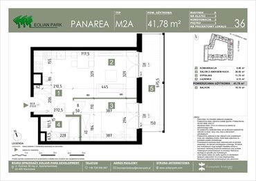 rzut mieszkanie na sprzedaż 42m2 mieszkanie Warszawa, Ursus, Ryżowa