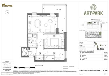 rzut mieszkanie na sprzedaż 54m2 mieszkanie Łódź, Polesie, Wołowa 4A