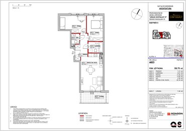 rzut mieszkanie na sprzedaż 60m2 mieszkanie Warszawa, Ursus, ul. Gierdziejewskiego 23