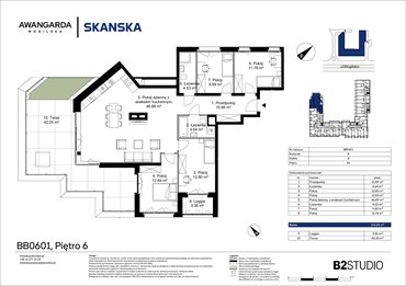 rzut mieszkanie na sprzedaż 114m2 mieszkanie Kraków, Prądnik Czerwony, Mogilska 126