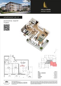 rzut mieszkanie na sprzedaż 53m2 mieszkanie Augustów, Wypoczynkowa