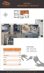 rzut mieszkanie na sprzedaż 64m2 mieszkanie Bielsko-Biała, Straconki, Straconki 59