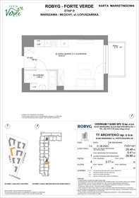 rzut mieszkanie na sprzedaż 26m2 mieszkanie Warszawa, Włochy, Łopuszańska 28