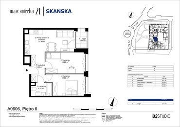 rzut mieszkanie na sprzedaż 58m2 mieszkanie Kraków, Krowodrza, ul. Mazowiecka 21