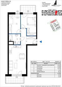 rzut mieszkanie na sprzedaż 62m2 mieszkanie Łódź, Retkinia, Maratońska 49C