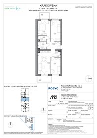 rzut mieszkanie na sprzedaż 85m2 mieszkanie Wrocław, Krzyki, Krakowska 112