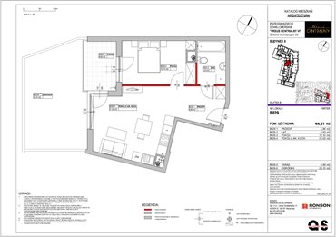 rzut mieszkanie na sprzedaż 45m2 mieszkanie Warszawa, Ursus, ul. Gierdziejewskiego 23