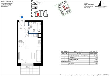 rzut mieszkanie na sprzedaż 30m2 mieszkanie Łódź, Retkinia, Maratońska 49C