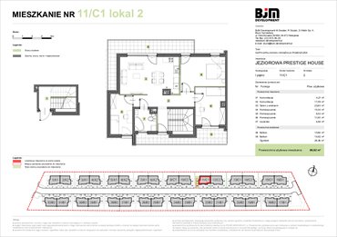 rzut mieszkanie na sprzedaż 87m2 mieszkanie Warszawa, Wawer, Jeziorowa