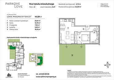 rzut mieszkanie na sprzedaż 45m2 mieszkanie Łódź, Bałuty-Doły, ul. Górnicza 12/14