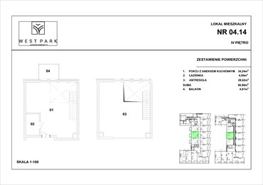 rzut mieszkanie na sprzedaż 38m2 mieszkanie Kołobrzeg, Wylotowa 6