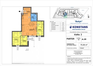 rzut mieszkanie na sprzedaż 70m2 mieszkanie Mińsk Mazowiecki, Wyszyńskiego 1