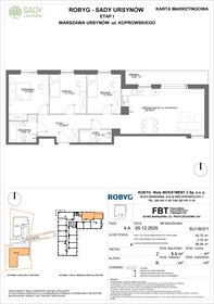 rzut mieszkanie na sprzedaż 84m2 mieszkanie Warszawa, Koprowskiego