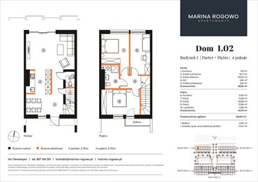 rzut dom na sprzedaż 93m2 dom Rogowo, Rogowo 65