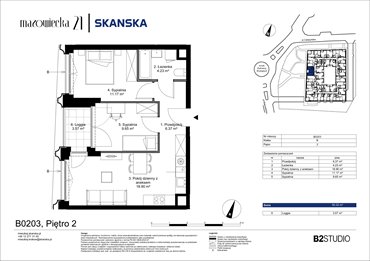rzut mieszkanie na sprzedaż 50m2 mieszkanie Kraków, Krowodrza, ul. Mazowiecka 21