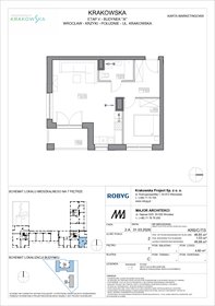 rzut mieszkanie na sprzedaż 49m2 mieszkanie Wrocław, Krzyki, Krakowska 112