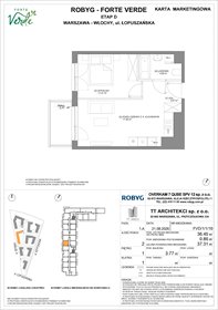 rzut mieszkanie na sprzedaż 36m2 mieszkanie Warszawa, Włochy, Łopuszańska 28