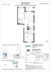 rzut mieszkanie na sprzedaż 62m2 mieszkanie Wrocław, Krzyki, Krakowska 112