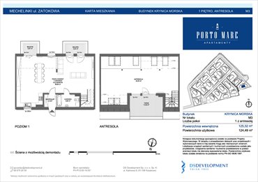 rzut mieszkanie na sprzedaż 124m2 mieszkanie Mechelinki, Zatokowa 6