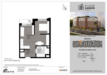 rzut mieszkanie na sprzedaż 35m2 mieszkanie Szczecin, Centrum, al. Wyzwolenia 70 / ul. Staszica 21