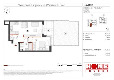rzut mieszkanie na sprzedaż 40m2 mieszkanie Warszawa, Targówek, ul. Warszawski Świt
