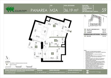 rzut mieszkanie na sprzedaż 36m2 mieszkanie Warszawa, Ursus, Ryżowa